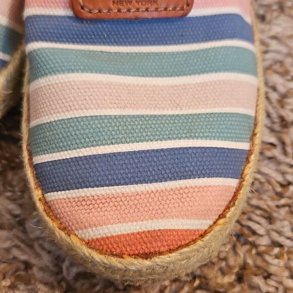 Coach MargaretStriped Espadrille Flats Size 6.5 - Picture 6 of 7